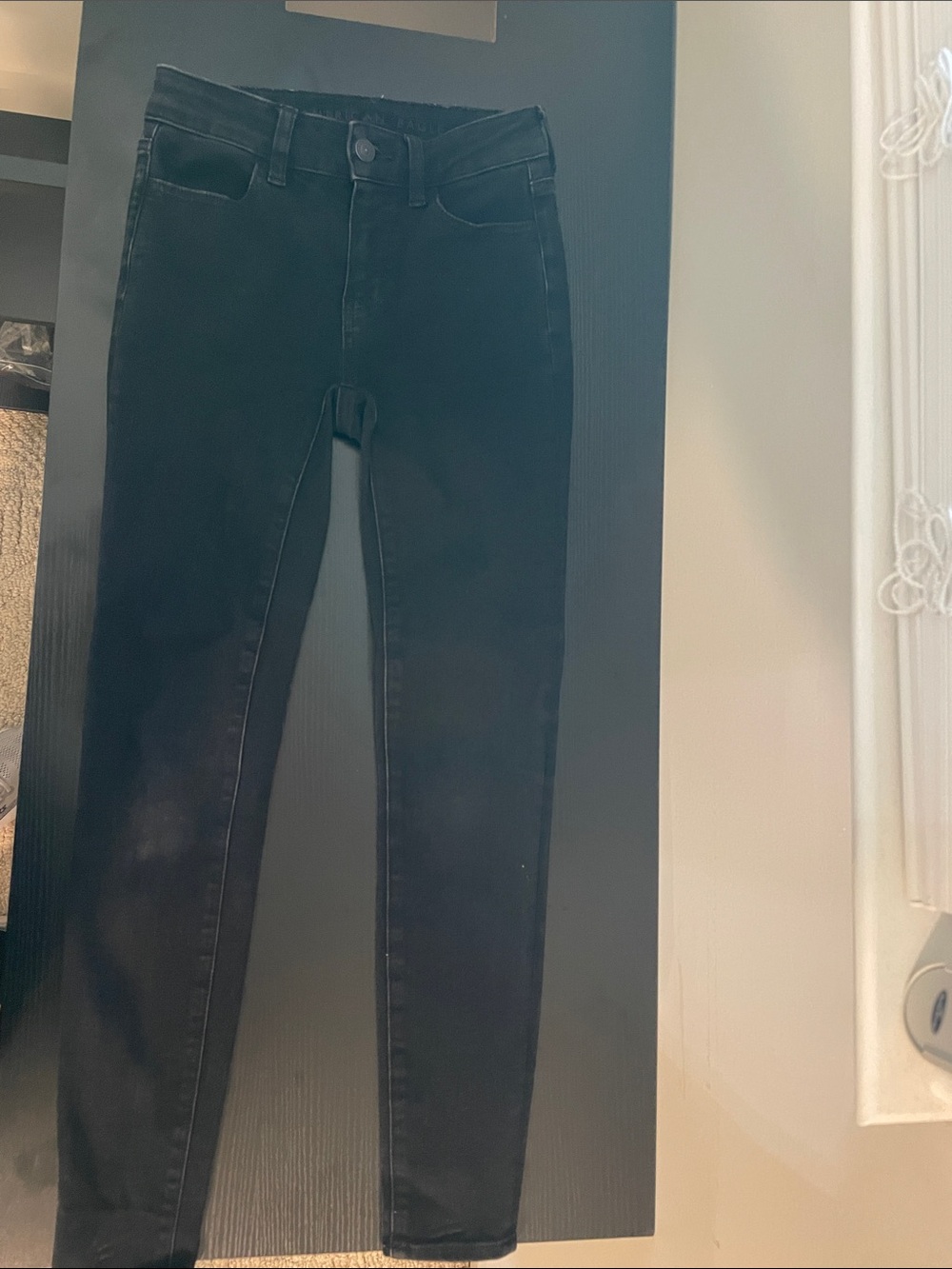 Black High-Rise Skinny Jeans